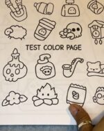 Little Spooky: Coloring Book for Adults and Teens Featuring Cute Creepy Creatures in Cozy Hygge Moments for Relaxation - Image 2