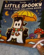 Little Spooky: Coloring Book for Adults and Teens Featuring Cute Creepy Creatures in Cozy Hygge Moments for Relaxation