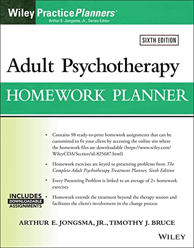 Version 1.0.0 Adult Psychotherapy Homework Planner (PracticePlanners) 6th Edition - Image 1