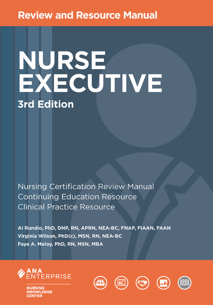8355b276b596b9cf587b7edc471402da636b1c515ee7d79b6aa8d0c37e8184f4.jpg Nurse Executive Review and Resource Manual 3rd Edition - Image 1