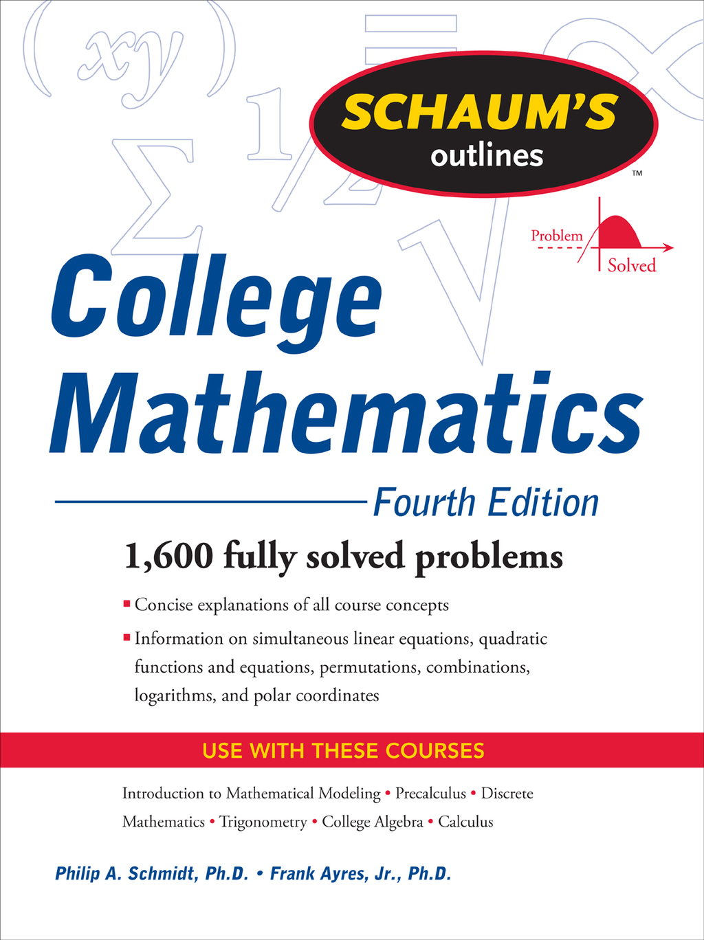 9780071626484.jpg Schaum's Outline of College Mathematics, Fourth Edition 4th Edition - Image 1
