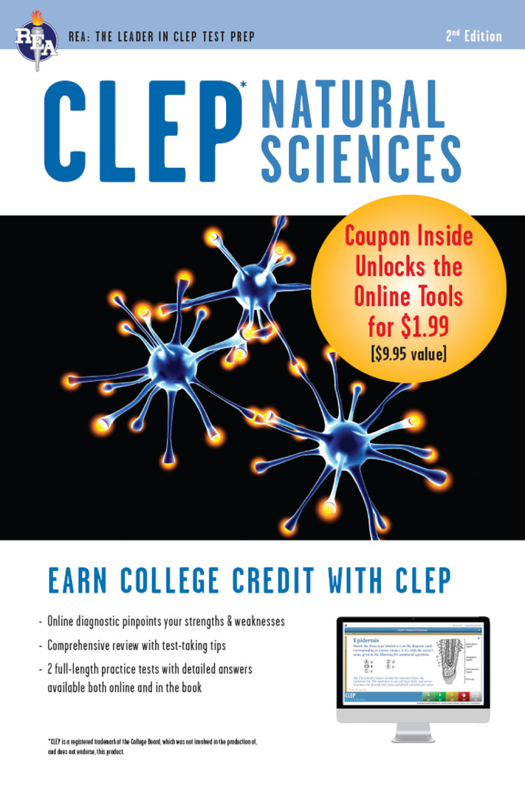 9780738683911.jpg CLEP Natural Sciences Book + Online 2nd Edition - Image 1