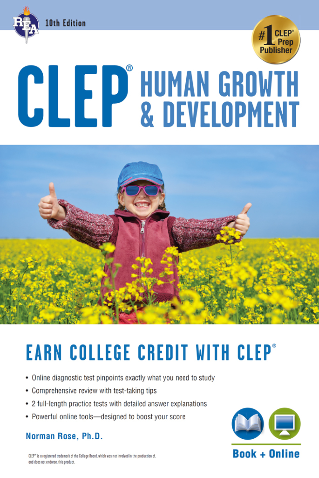 9780738689029.jpg CLEP Human Growth and Development, 10th Ed., Book + Online 10th Edition - Image 1