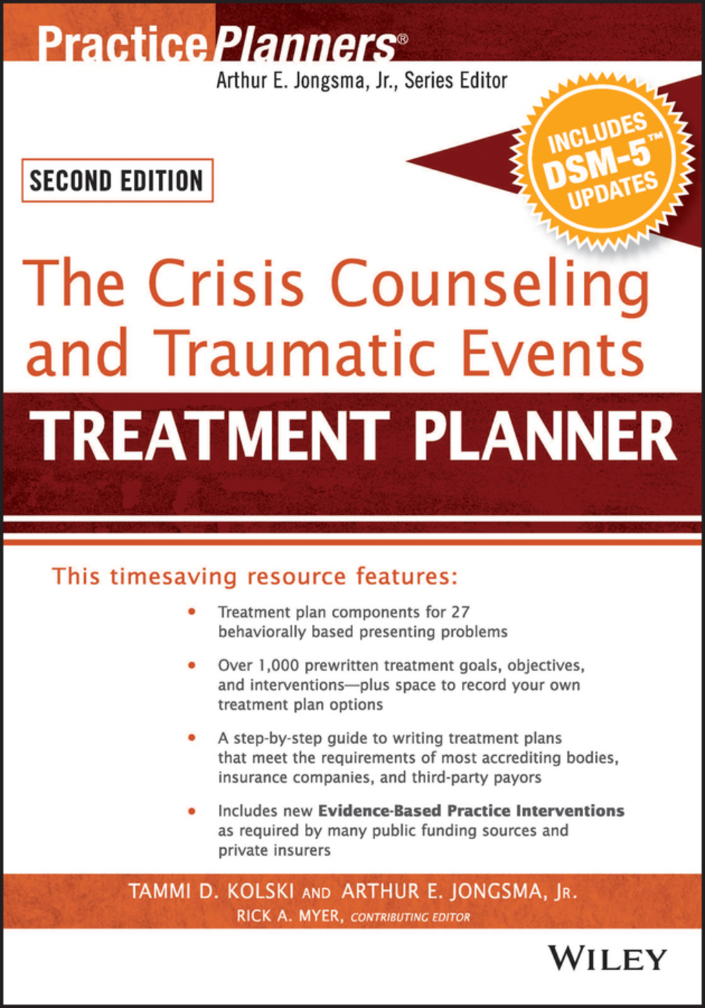 9781119064121.jpg The Crisis Counseling and Traumatic Events Treatment Planner, with DSM-5 Updates 2nd Edition - Image 1