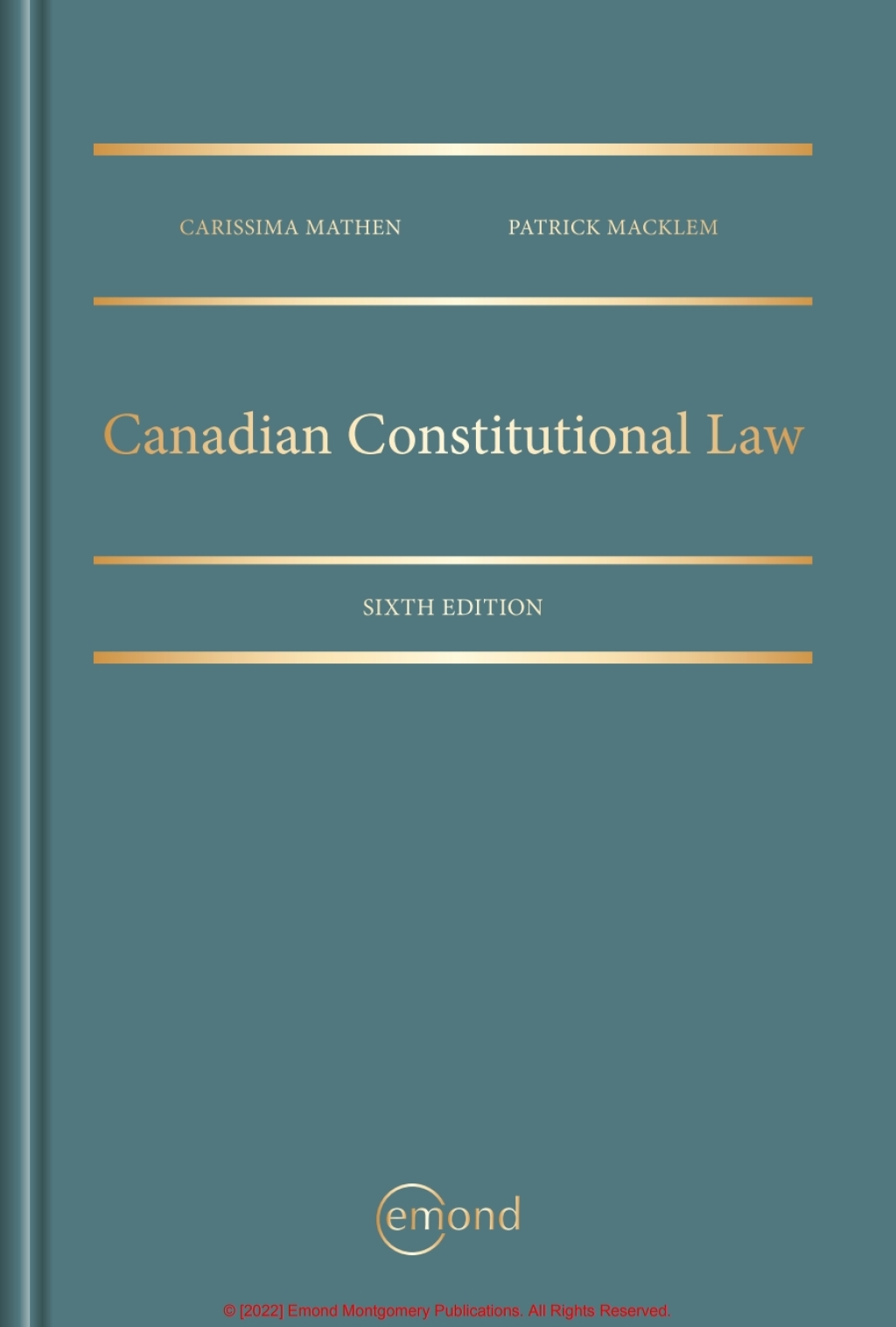 9781774621394.jpg Canadian Constitutional Law 6th Edition - Image 1